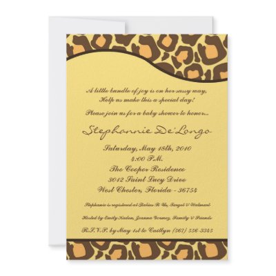 5x7 leopard animal print baby