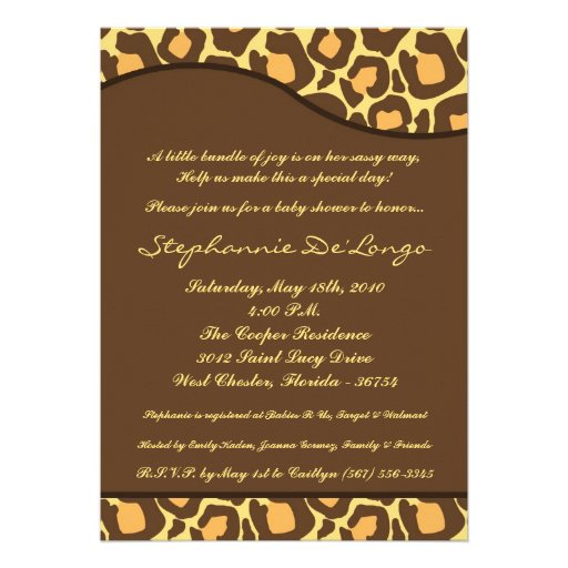 our adorable invitations is both trendy and chic they are printed on ...