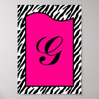 Pink Zebra Animal Print by