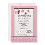 5x7 Light Pink Honey Bee Baby Shower Custom Invite