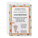 5x7 Little Monster  Birthday Party Invitation