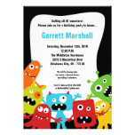 5x7 Little Monsters Birthday Invitation
