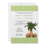5x7  Mama and TRIPLET Monke Baby Shower Invitation
