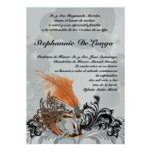 5x7 Masquerade Quinceanera Birthday Invitation