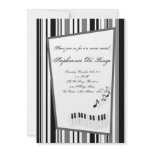 5x7 Music Notes Invitation