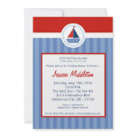 5x7 Nautic Sailor Sail Boat Baby Shower Invitation