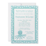 5x7 Ocean Sea Life Octopus Baby Shower Invitation