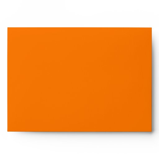 5x7 Orange Envelope Zazzle