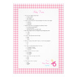 5x7 Pink Baby Trivia Shower Game Personalized Invitation