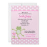 5x7 Pink Leap Frog Girl Baby Shower Invitation 5x7 Pink Leap Frog Girl Baby Shower Invitation