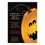 5x7 Pumpkin JackOLanter Halloween Party Invitation