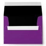 5x7 Purple Outside Black Inside Envelope