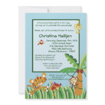 5x7 Rain-forest Jungle Baby Shower Invitation