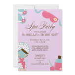 5x7 Spa Party Birthday Party Invitation