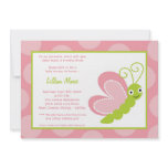 5x7 Spring Bugs Insects Birthday Party Invitation