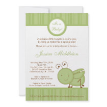 5x7 Spring Grasshopper Baby Shower Invitation