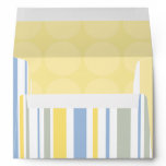 5x7 Striped Outside Polka Dot Inside Envelope
