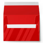 5x7 Striped Outside Red Inside Envelope