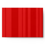 5x7 Striped Red Outside White Inside Envelope