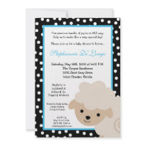 5x7 Sweet Blue Farm Sheep Baby Shower Invitation