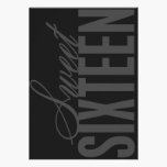 5x7 Sweet Sixteen Birthday Party Invite invitations