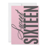 5x7 Sweet Sixteen | Birthday Party Invite invitations