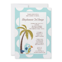 5x7 TropicalHawaiian Toucan Baby Shower Invitation