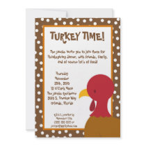 5x7 Turkey Bird Food Thanksgiving Invitation