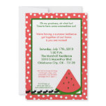 5x7 Watermelon Summer Picnic Barbecue Invitation