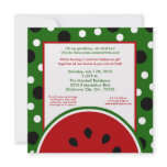 5x7 Watermelon Summer Picnic Barbecue Invitation