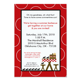summer picnic invitations