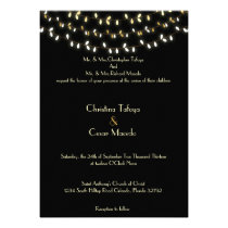 5x7 Wedding Invitation Glowing Summer Lights