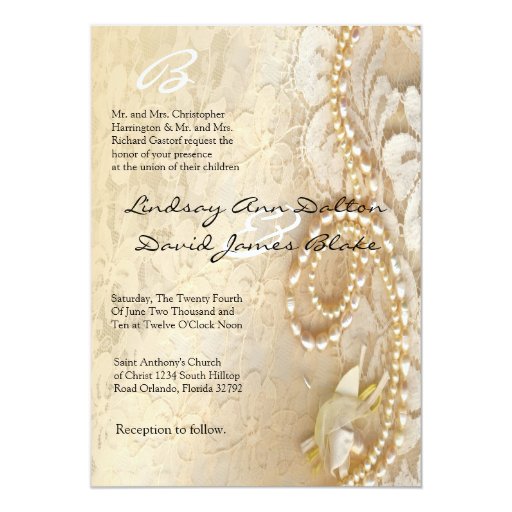 wedding invitations with pearls 5x7 wedding invitation pearl lace zazzle wedding invitations with pearls 5x7 wedding invitation pearl lace zazzle