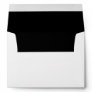 5x7 White Outside Black Inside Envelope