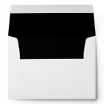 5x7 White Outside Black Inside Envelope