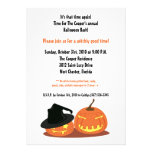 5x7 Witch Pumpkins Halloween Bash Party Invitation