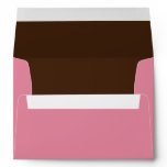 5x7 WT Cherry Blossom Dark Pink Brown Envelope