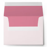 5x7 WT Cherry Blossom Ligh Pink Dark Pink Envelope