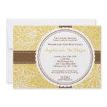 5x7 Yellow Flower Floral Bridal Shower Invitation