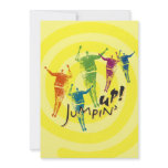 5x7 Yellow Jumpin" Up! Invitation