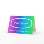 600,000,000 seconds card (personalised front)