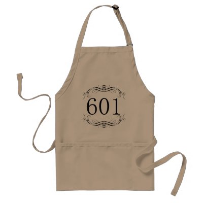 601 Area Code Apron by