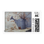 6033 Bittersweet in Watering Can on Quilt Postage