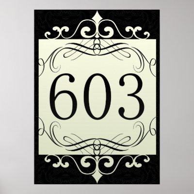 603 Area Code Print by