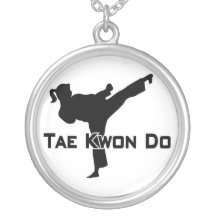 606-6-3 Tae Kwon Do Silver Necklace