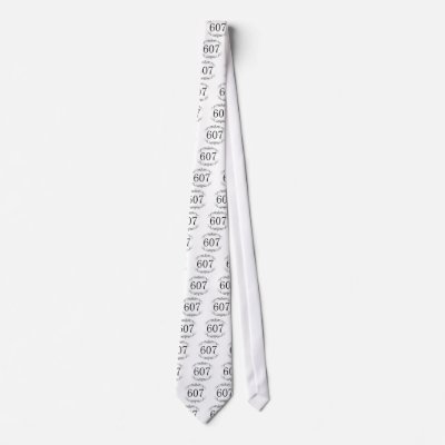 607 Area Code Necktie by AreaCodes