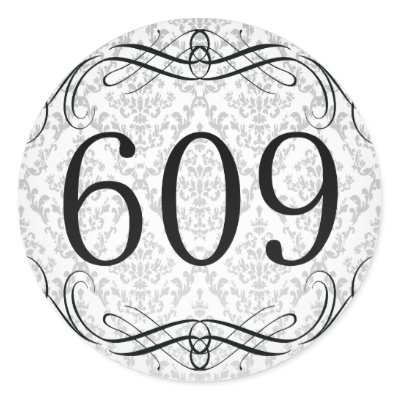 609 Area Code Stickers by AreaCodes