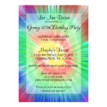 60.a invitación de la fiesta de cumpleaños del teñ