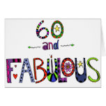 60 and Fabulous 60th Birthday Card