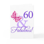 60 And Fabulous Birthday Greeting Cards